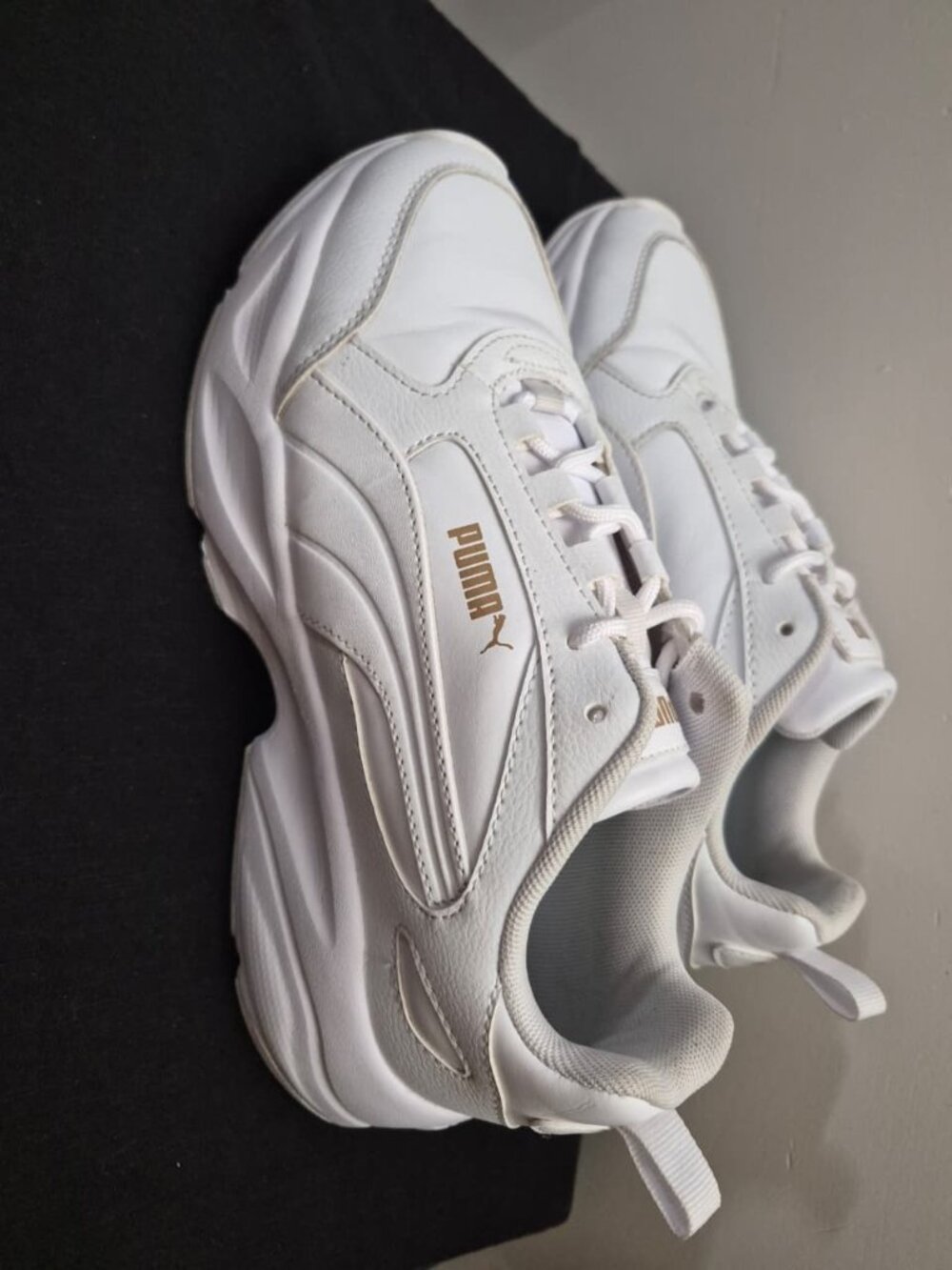 PUMA Cassia 2.0 L Women’s Sneakers White Gold 402678-02 Size 8